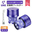 【20日限定!2人に1人最大100%Pバック】ダイソン フィルター V10 SV12 シリーズ用 掃除機フィルター 互換フィルター V10 SV12 コードレス掃除機 フィルター 交換品 2個入り HEPAフィルター 洗濯可能 消耗アクセサリー 969082-02(アジア型) アメリカ型には不適応 掃除機