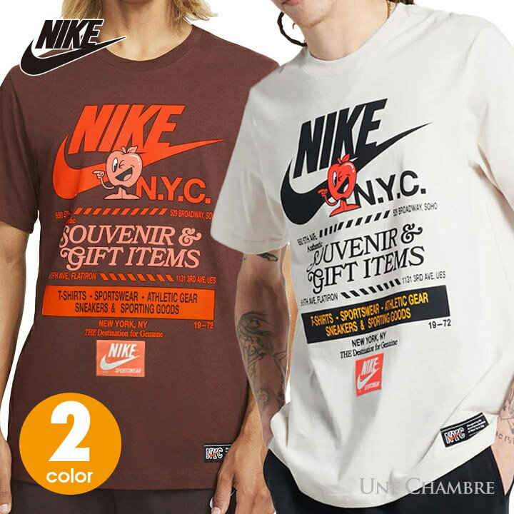 ナイキ Tシャツ メンズ ナイキ ニューヨーク スーベニアグラフィック 半袖Tシャツ Nike NYC T-Shirt 2カラー：●アイボリー、●マルーン