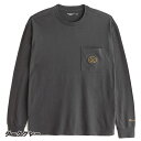 アバクロンビー＆フィッチ メンズ グラフィック 胸ポケット付長袖Tシャツ Abercrombie&Fitch Long-Sleeve Logo Tee ロンTee 2カラー：ダークグレー、ブラウン