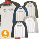 ホリスター メンズ ロゴグラフィック へビーウェイトラグラン長袖Tシャツ ロンT Hollister Logo Graphic Long Sleeve Tee 4カラー：●ダークオリーブ/ベージュ、●ウォッシュドネイビー/ベージュ、●フェードブラック/ホワイト、●ベージュ/ホワイト