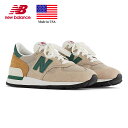 ニューバランス New Balance M990TG1 エメ レオン ドレ テディ サンティス Aime Leon Dore Teddy Santis width:D Made in USA Collection 990v1 アメリカ製 ナイロンメッシュ/スウェード ベージュ/グリーン メンズサイズ