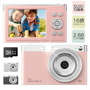 「5000万画素4K録画」デジタルカメラ 2.88インチ 4K 学生 子供 32GB SDカード付き 16倍ズーム ポケット デジカメ 高画質 自撮り 動画 撮...