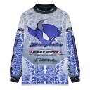 BOILER ROOM (ボイラー ルーム) DEATH DRIVE LS T-SHIRT (BLUE) ボイラールーム モトクロス ジャージ ロングスリーブ ロンT ロゴ ブランド メンズ レディース ユニセックス ブルー