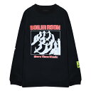 BOILER ROOM (ボイラー ルーム) FIELD TRIP LS T-SHIRT (BLACK) ボイラールーム ロングスリーブ Tシャツ ロンT ロゴ ブランド メンズ レディース ユニセックス ブラック