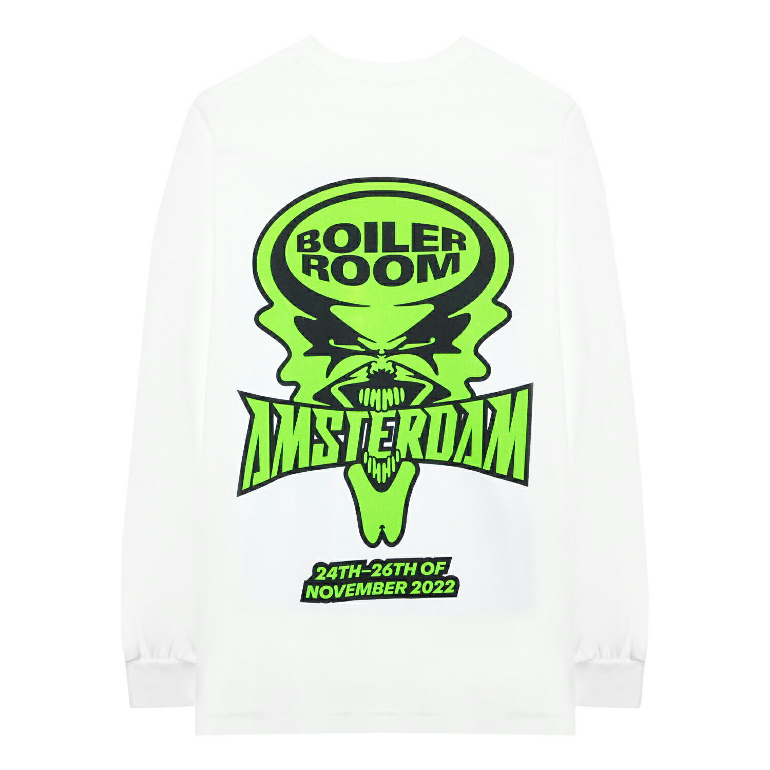 最大90 OFF SALE BOILER ROOM (ボイラー ルーム) BOILER ROOM AMSTERDAM LS T-SHIRT (WHITE) ボイラールーム ロングスリーブ Tシャツ ロンT ロゴ ブランド メンズ レディース ユニセックス ホワイト