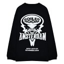 最大90 OFF SALE BOILER ROOM (ボイラー ルーム) BOILER ROOM AMSTERDAM LS T-SHIRT (BLACK) ボイラールーム ロングスリーブ Tシャツ ロンT ロゴ ブランド メンズ レディース ユニセックス ブラック