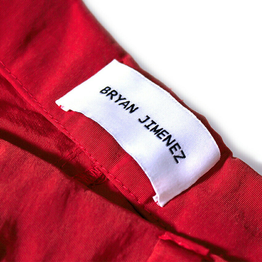 BRYAN JIMENEZ | ADJUSTABLE PARACHUTE TROUSER (ORANGE) パラシュートパンツ カーゴパンツ フライトパンツ ボトムス メンズ オレンジ