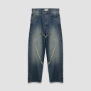 CARNE BOLLENTE | LOVE PANTS 000'S (WASHED BLUE) ハート デニムパンツ ジーンズ ボトムス メンズ ウォッシュ ブ...