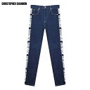 楽天UNEEK BASEMNT[最大90％OFF SALE] CHRISTOPHER SHANNON （クリストファー シャノン） SHANNON BLACK TAPE JEAN （INDIGO） [デニムパンツ ジーンズ サイドライン ストレート ロゴ メンズ レディース ユニセックス] [インディゴ ブルー]