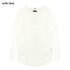 ENFIN LEVE (アンフェン レーヴ) MERINO LONGSLEEVE (WHITE) [ロングスリーブ ニット セーター ウール メンズ レディース ユニセックス] [ホワイト]