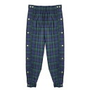 最大90 OFF SALE ERIC EMANUEL (エリック エマニュエル) EE TEARAWAY PANT (NAVY) トラックパンツ ジャージ ウール タータンチェック メンズ レディース ユニセックス ネイビー