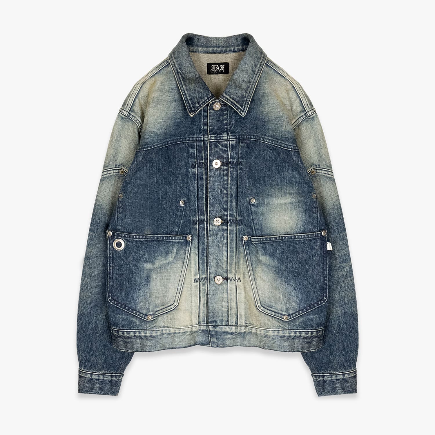 Rakuten - FAKE AS FLOWERS FAF | TYPE-2.5 DENIM JACKET (INDIGO) 国産デニム デニムジャケット ウォッシュ アウター メンズ インディゴ