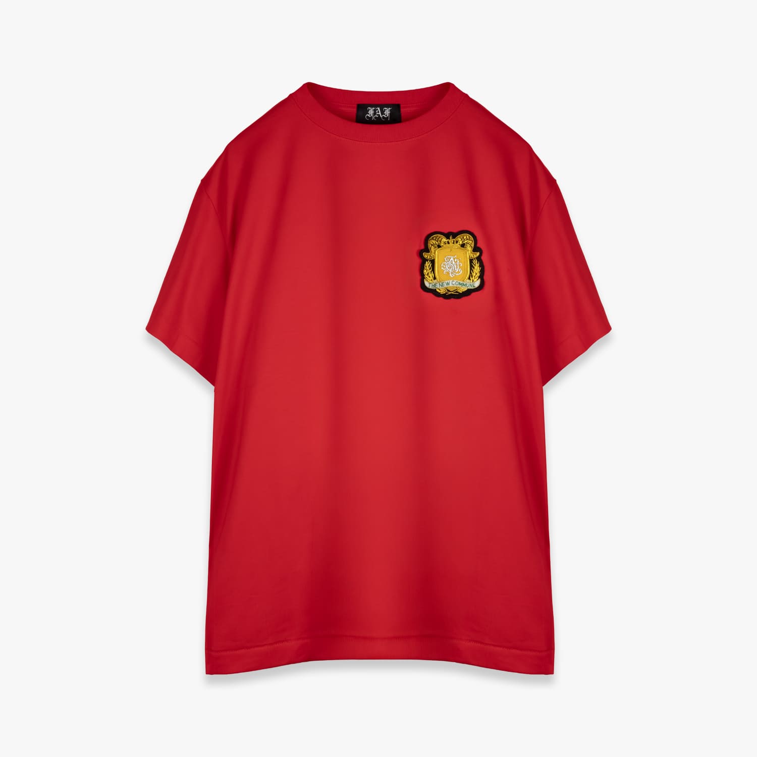 Rakuten - FAKE AS FLOWERS / FAF | EMBLEM TEE (RED) Tシャツ カットソー ワッペン ロゴ トップス メンズ レッド