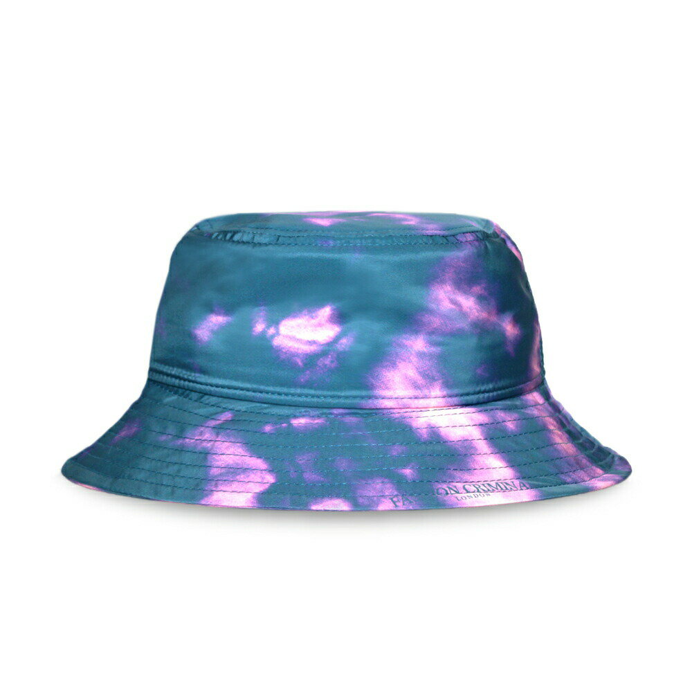 [最大90%OFF SALE] FASHION CRIMINAL LONDON ファッション クリミナル ロンドン MAGIC BLUE BUCKET HAT BLUE/PURPLE [バケットハット ナイロン タイダイ マーブル 帽子 ブランド メンズ レディ…