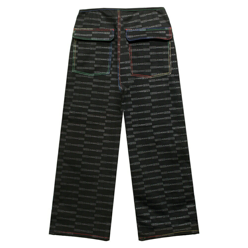 FOO AND FOO | BONER JEANS 2 (BLACK) バギーパンツ ワイドパンツ デニム ジーンズ ボトムス ブラック