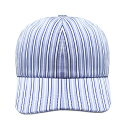 [最大90%OFF SALE] HARMONY (ハーモニー) ARNAUD CAP (DOUBLE BLUE STRIPED) [無地 6パネルキャップ プレーン メンズ レディース ユニセックス] [ブルー ストライプ]