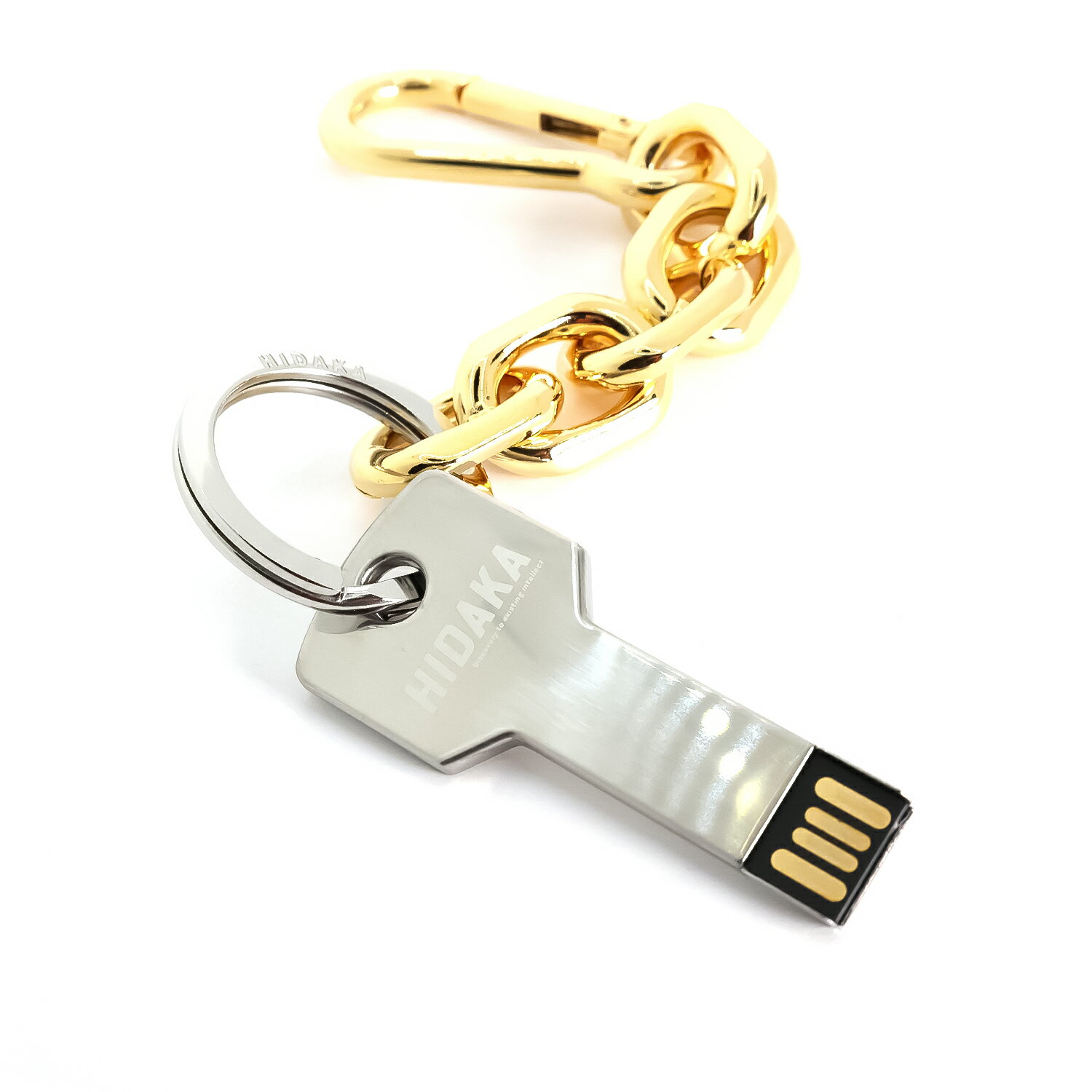 HIDAKA | USB KEY CHAIN (GOLD) �ե�å���ɥ饤�� �ե�å������ ������������ ���������꡼ �������