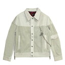 HOMME BOY (オム ボーイ) MOD. 2A CONTRAST TRUCKER JACKET (BEIGE) [トラッカージャケット デニムジャケット ...