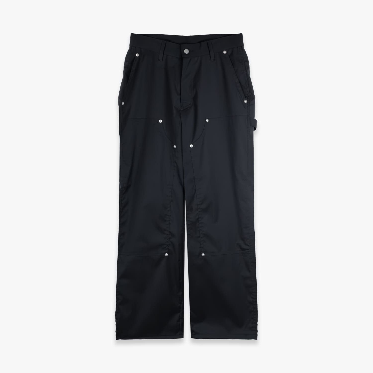 Rakuten - ICE & TECHNO | DOUBLE KNEE SLACKS (BLACK) ダブルニー スラックス パンツ ボトムス メンズ ブラック