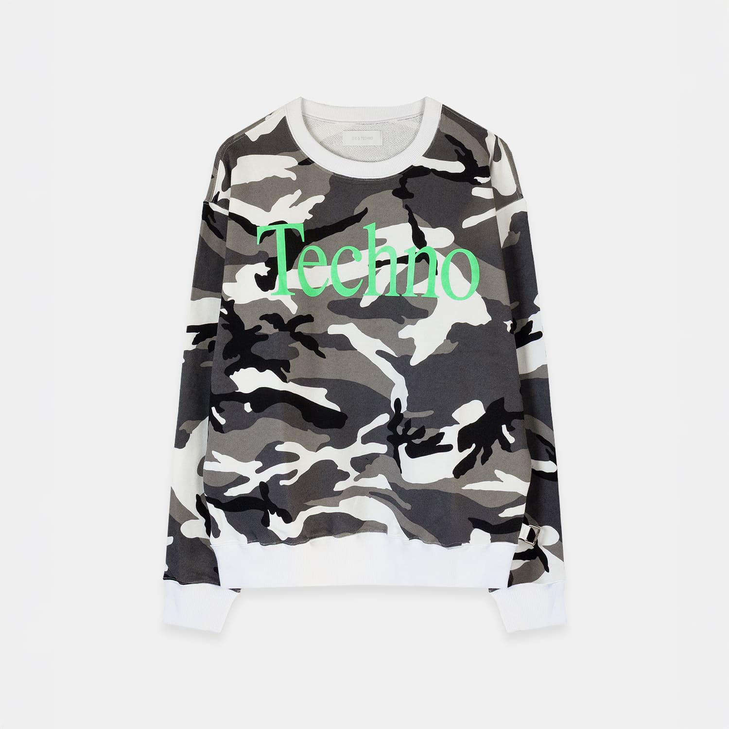 ICE & TECHNO | TECHNO CAMO SWEATSHIRT (WHITE) 롼ͥå ȥ졼ʡ åȥ ե顼 ȥåץ...