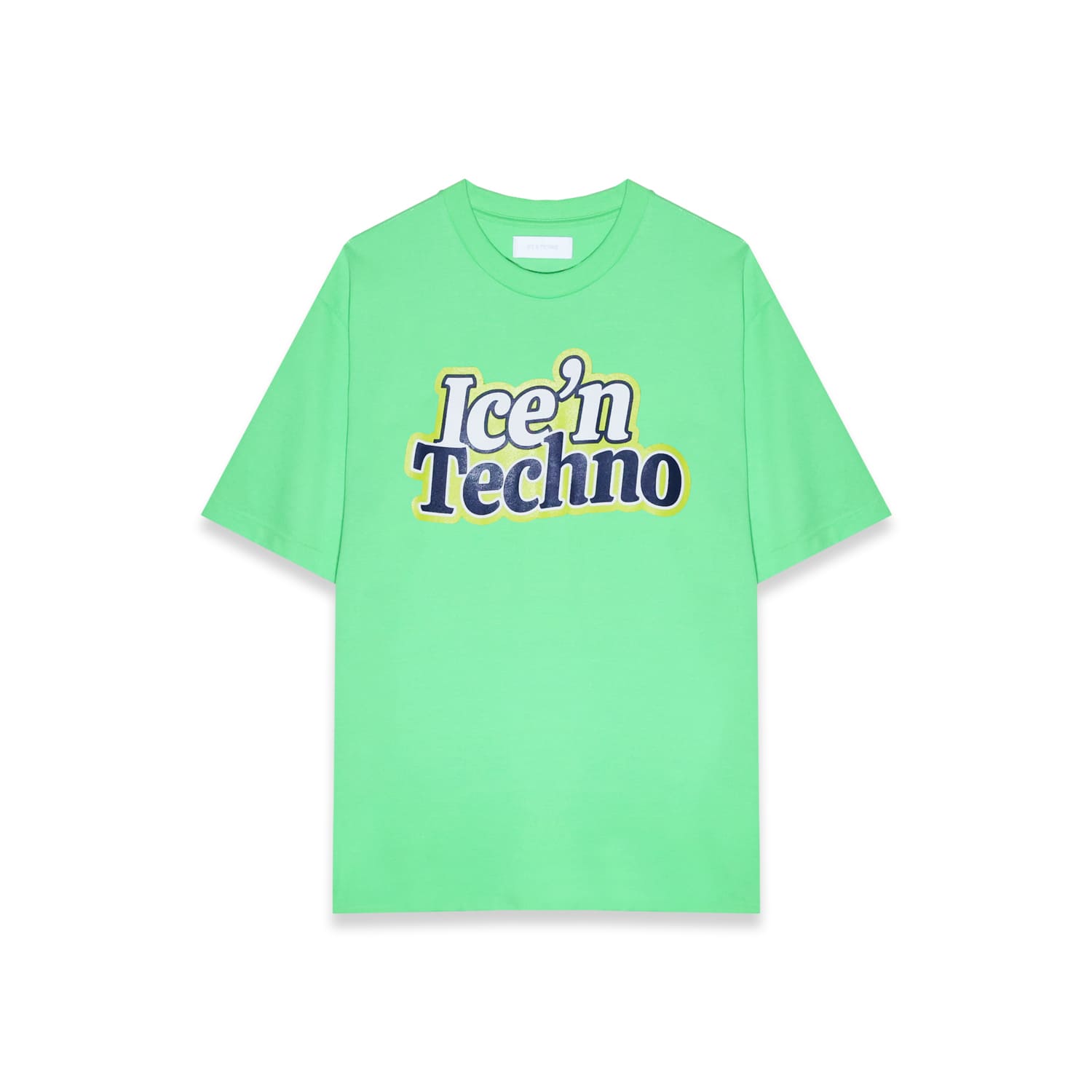 ICE & TECHNO | CANDY TEE (LIME) Tシャツ カットソー ロゴ グラフィック プリント トップス ライム イエロー
