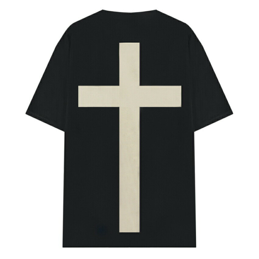 JALIL PERAZA (ジャリル ペレザ) CROSS TEE (BLACK)  