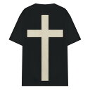 JALIL PERAZA (ジャリル ペレザ) CROSS TEE (BLACK) 十字架 JAY-Z KANYE WEST VIRGIL ABLOH Tシャツ カットソー クロス ヒップホップ ラップ ジェイジー カニエウエスト ヴァージルアブロー メンズ レディース ユニセックス ブラック