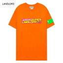 LANDLORD NEW YORK (ランドロード) AIR PRESSURE T-SHIRT (ORANGE) Tシャツ カットソー ロゴ メンズ レディース ユニセックス オレンジ