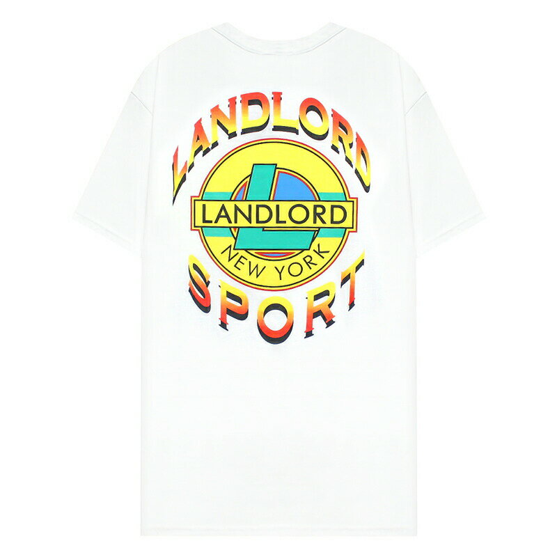 楽天UNEEK BASEMNT[最大90％OFF SALE] LANDLORD NEW YORK （ランドロード） LANDLORD SPORT T-SHIRT （WHITE） [Tシャツ カットソー ロゴ メンズ レディース ユニセックス] [ホワイト]