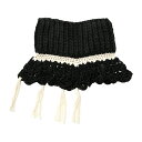 [ő90%OFF SALE] NASHE HALLIE (iVF) HANDMADE CROCHET PLASTRON (BLACK) [t  NVF jbg [X lbNEH[}[ [h Y fB[X jZbNX] [ubN]