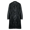 NASHE HALLIE | OUR COAT (BLACK) レザーコート トレンチコート ロングコート アウター メンズ ブラック(4)