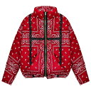 NOTHING PERSONAL (ナッシング パーソナル) PAISLEY PUFFER JACKET (RED)  