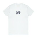 [最大90%OFF SALE] NSFW (エヌエスエフダブリュー) FUCK ESTA TEE (WHITE/BLACK) [Tシャツ カットソー ロゴ ブランド メンズ レディース ユニセックス] [ホワイト/ブラック]