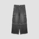 P.A.M. / PERKS AND MINI | RATCHET WIDE LEG JEANS (BLACK WASH) PAM パム カーゴパンツ ショーツ...