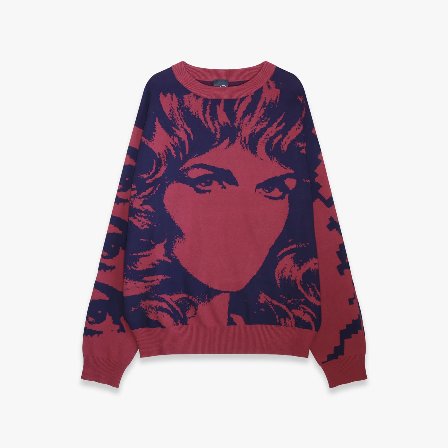 P.A.M. / PERKS AND MINI | HANDMAIDEN CREWNECK KNIT (BURGUNDY) PAM パム ニット セーター クル...