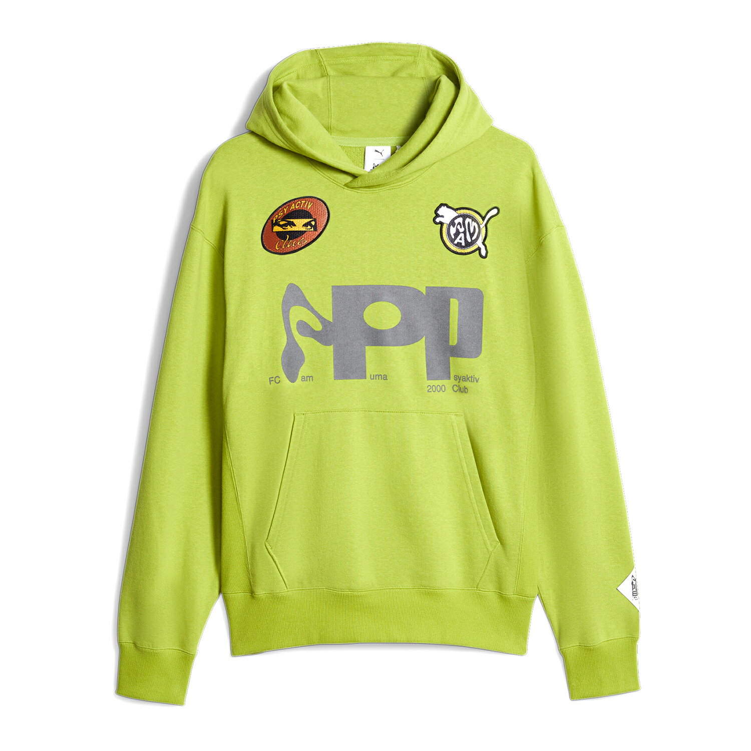 最大90 OFF SALE PUMA × P.A.M. / PERKS AND MINI (プーマ × パム ) PUMA × P.A.M. GRAPHIC HOODIE (TART APPLE) PAM プルオーバーフーディ パーカー サッカー フットボール ロゴ コラボ ブランド メンズ レディース ユニセックス ライト グリーン