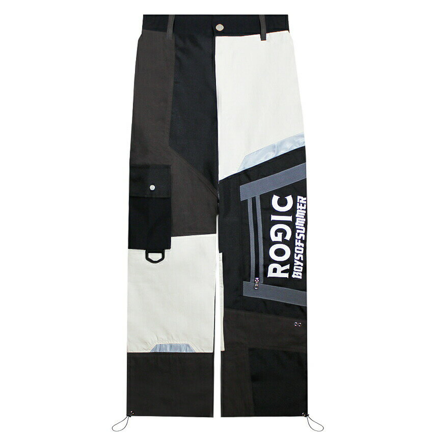 楽天UNEEK BASEMNT[最大90％OFF SALE] ROGIC × BOYS OF SUMMER （ロジック x ボーイズ オブ サマー） NYLON CARGO PANTS （BLACK/WHITE） [カーゴパンツ ナイロンパンツ パネル カモフラージュ ロゴ グラフィック ブランド メンズ レディース ユニセックス] [ブラック/ホワイト]