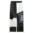 ROGIC × BOYS OF SUMMER (ロジック x ボーイズ オブ サマー) NYLON CARGO PANTS (BLACK/WHITE) [カーゴパンツ ナイロン パネル カモフラージュ ロゴ メンズ レディース ユニセックス] [ブラック/ホワイト]