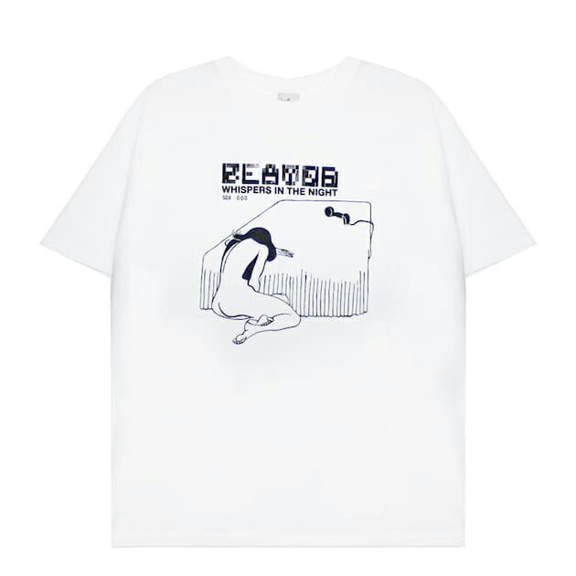  SECOND LAYER (セカンド レイヤー) WHISPERS IN THE NIGHT T-SHIRT (WHITE)  