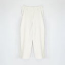 SHINYAKOZUKA | EGG BAGGY (CANVAS) バギー ワイドパンツ タックパンツ トラウザー スラックス 落ち感 ボトムス メンズ キャンバス ホワイト