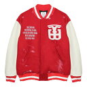 最大90 OFF SALE SOMEIT (サミット サムイット) T.B VINTAGE STUDIUM JACKET (RED) スタジアム ジャケット アウター スタジャン バーシティ レザー ロゴ ブランド メンズ レディース ユニセックス レッド