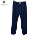 SOULLAND (ソウルランド) BOMHOLT PANTS (NAVY) ジョガーパンツ コットンパンツ スリム メンズ レディース ユニセックス ネイビー