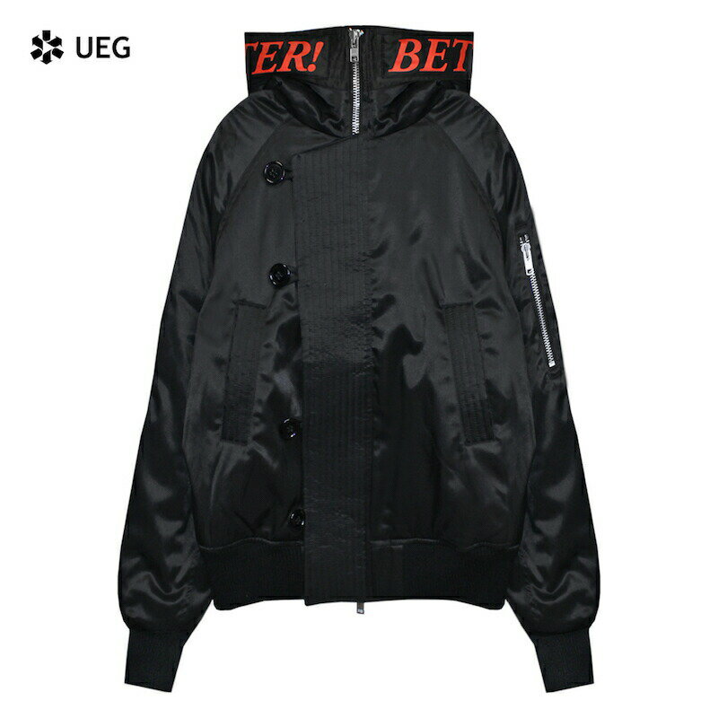 楽天UNEEK BASEMNT[最大90％OFF SALE] UEG （ウーサーエジェッタ / ユーイージー） HOODED FLYERS （BLACK） [N2B MA-1 フライトジャケット ボンバージャケット アウター 中綿 インサレーション ブランド メンズ レディース ユニセックス] [ブラック]