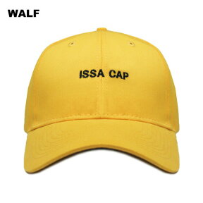 [最大90%OFF SALE] WALF (ウルフ) ISSA CAP (YELLOW) [21サヴェージ 6パネルキャップ アーティスト ヒップホップ ラップ メンズ レディース ユニセックス] [イエロー]