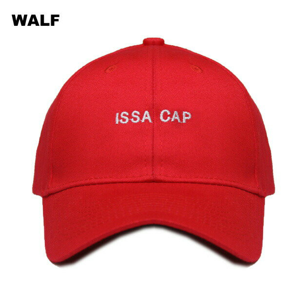 WALF(ウルフ) ISSA CAP (RED) [21サヴェージ 6パネルキャップ アーティスト ヒップホップ ラップ メンズ レディース ユニセックス] [レッド]