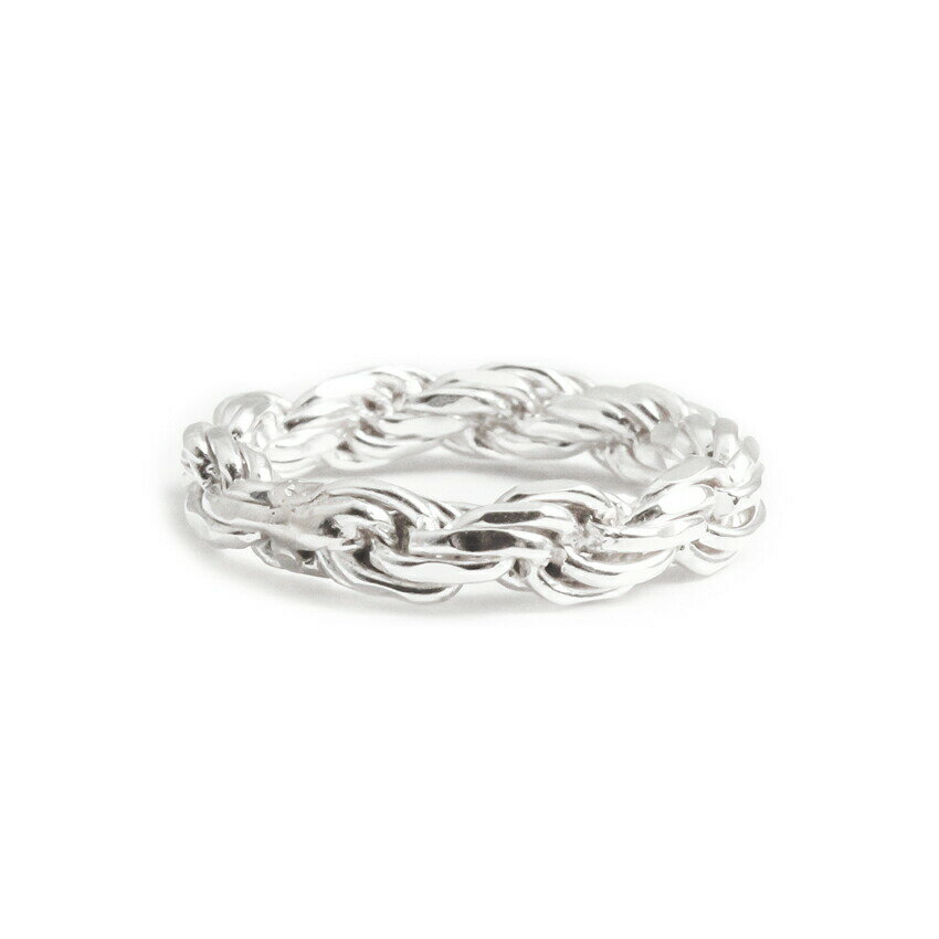 [90%OFF SALE] WWW.WILLSHOTT (륷å) THICKEST ROPE RING (SILVER) [...