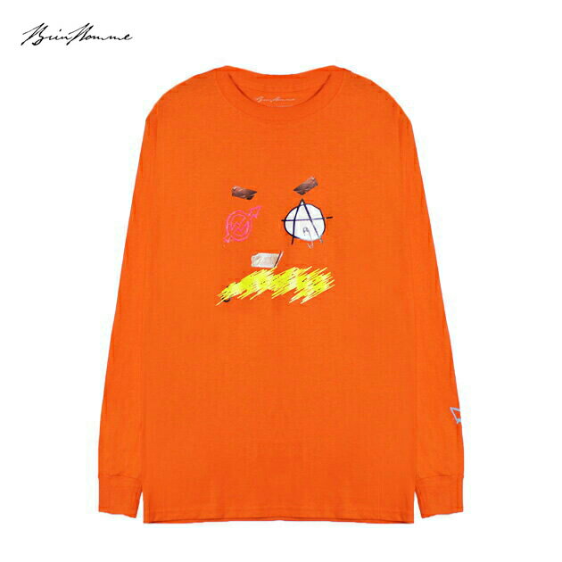 楽天UNEEK BASEMNT[最大90％OFF SALE] BRIU HOMME （ブリウ オム） DEFINITION LONGSLEEVE （ORANGE） [ロングスリーブ Tシャツ ロンT ロゴ ブランド メンズ レディース ユニセックス] [オレンジ]