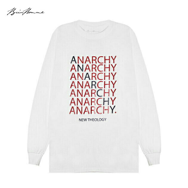  BRIU HOMME (ブリウ オム) NEW THEOLOGY LONGSLEEVE (WHITE)  