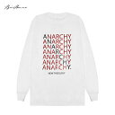 BRIU HOMME (ブリウ オム) NEW THEOLOGY LONGSLEEVE (WHITE) ロングスリーブ Tシャツ ロンT ロゴ メンズ レディース ユニセックス ホワイト