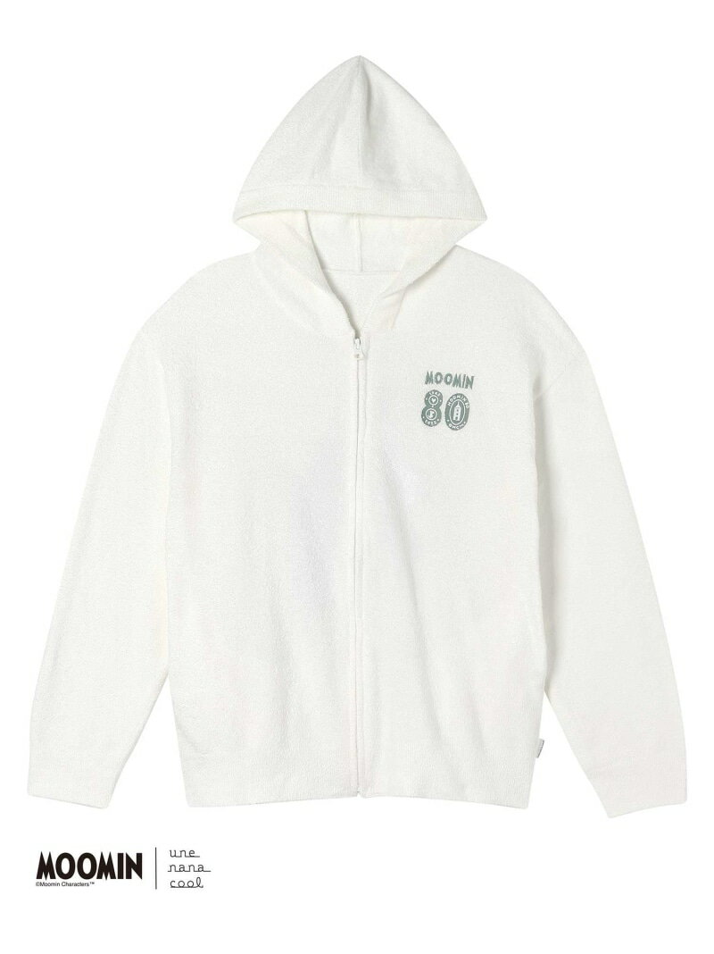 【ムーミン】 MOOMIN * une nana cool なめらかふわふわフルジップパーカー une nana cool ウンナナク..
